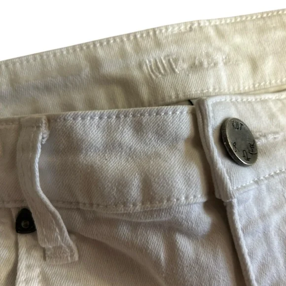 Kut Women's White Denim Cut-Off Shorts Frayed Hem Size 2 Casual - Picture 7 of 11
